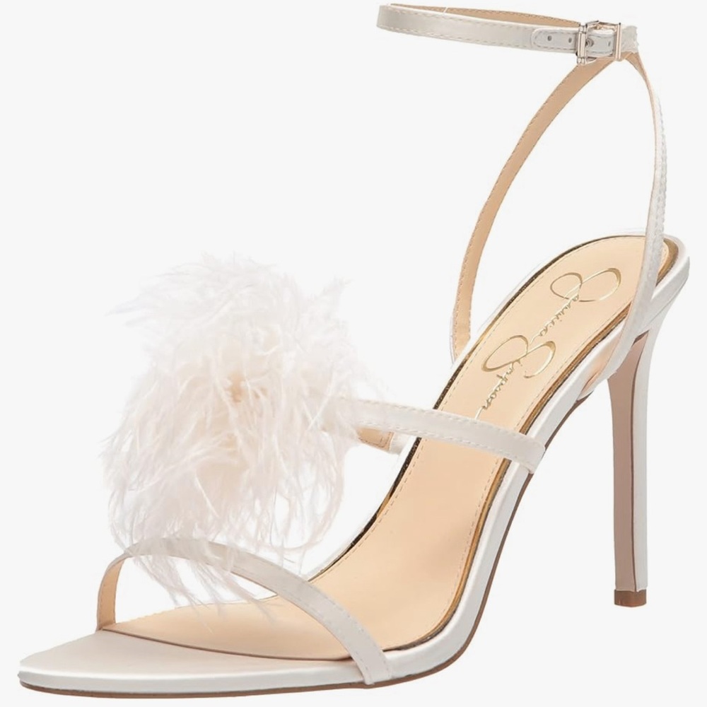 Jessica Simpson bridal White heels